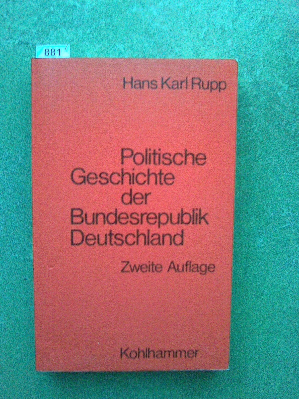 Politische Geschichte der Bundesrepublik Deutschland: Entstehung und Entwicklung. Eine Einführung German history
