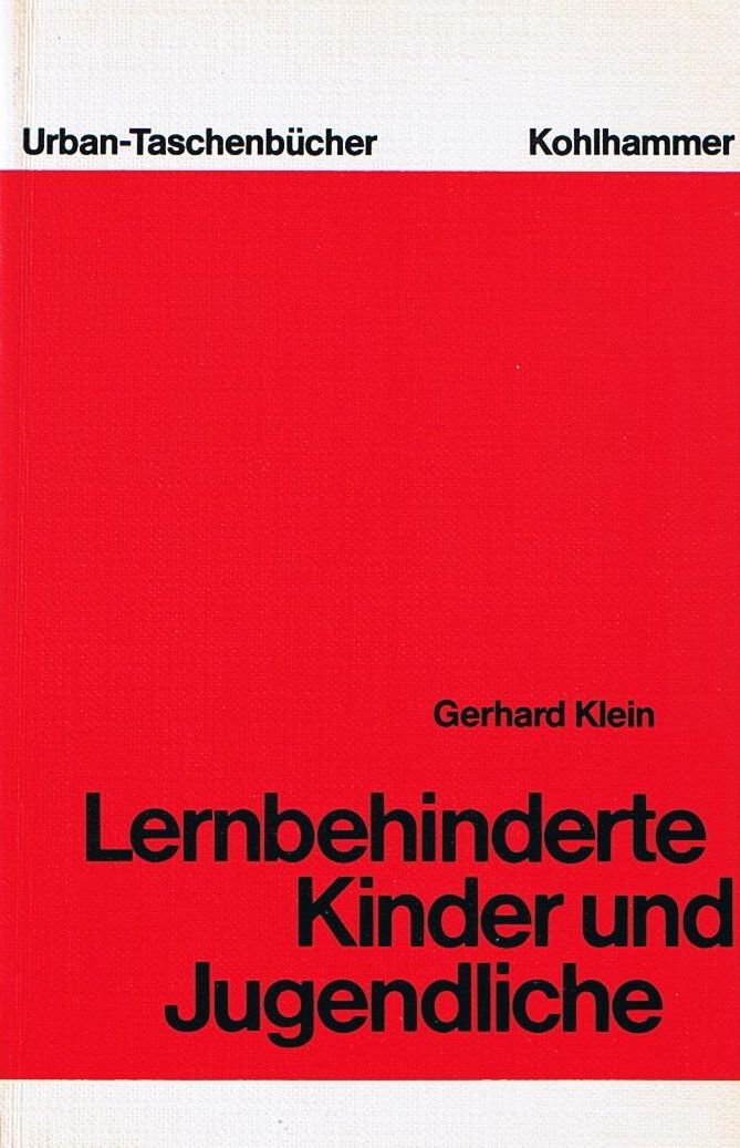 Lernbehinderte Kinder und Jugendliche - Lebenslauf und Erziehung Education & Training