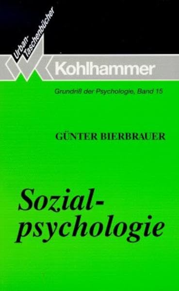 Sozialpsychologie (Urban-Taschenbücher) Books