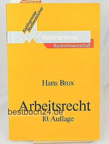 Arbeitsrecht (Studienbücher Rechtswissenschaft) Law