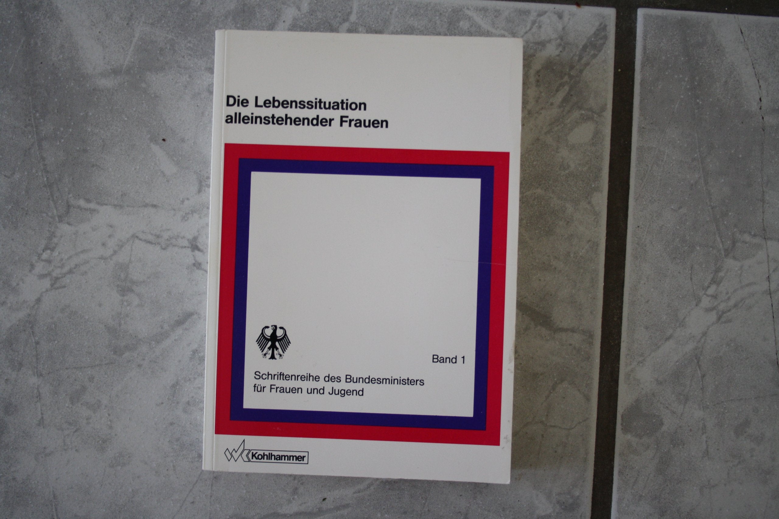 Die Lebenssituation alleinstehender Frauen: Arbeitsgemeinschaft "Riedmüller /Glatzer /Infratest" (Schriftenreihe des Bundesministeriums für Frauen und Jugend) Books