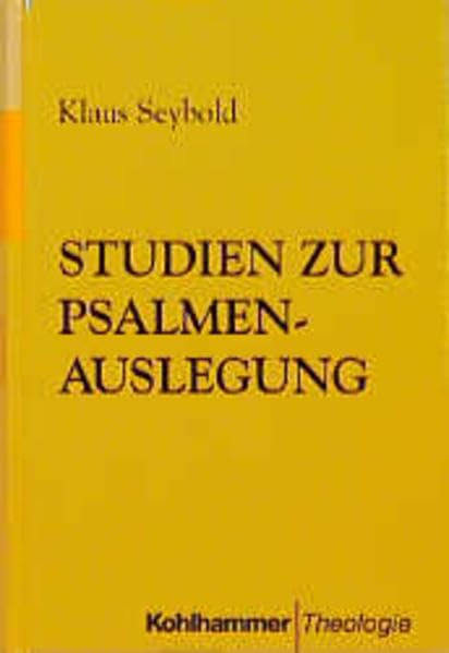 Studien zur Psalmenauslegung Religion & Esotericism