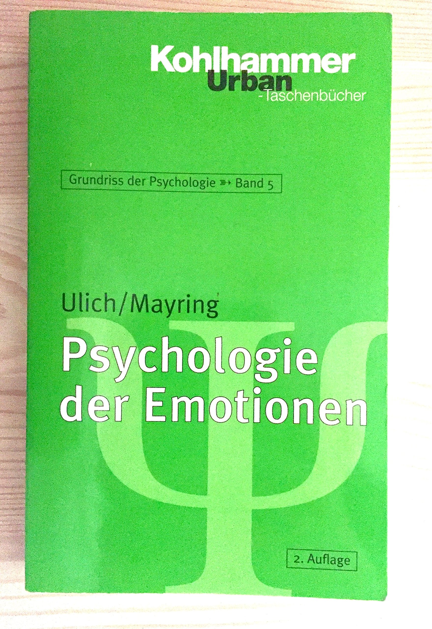 Psychologie der Emotionen Psychology