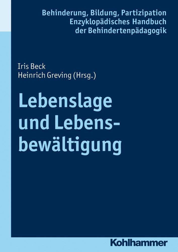 Lebenslage und Lebensbewältigung (Enzyklopädisches Handbuch der Behindertenpädagogik, 5, Band 5) Education & Training