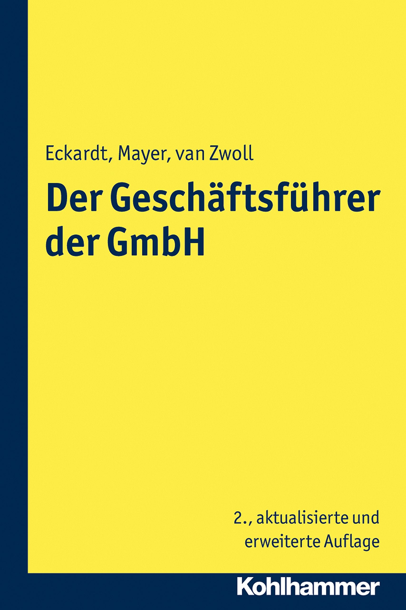 Der Geschäftsführer der GmbH Law