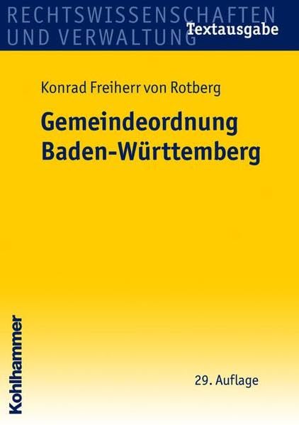 Gemeindeordnung Baden-Württemberg Law