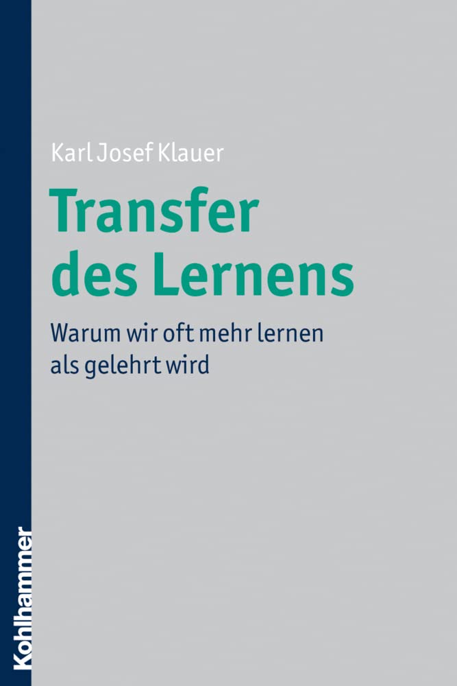 Transfer des Lernens Psychology Books