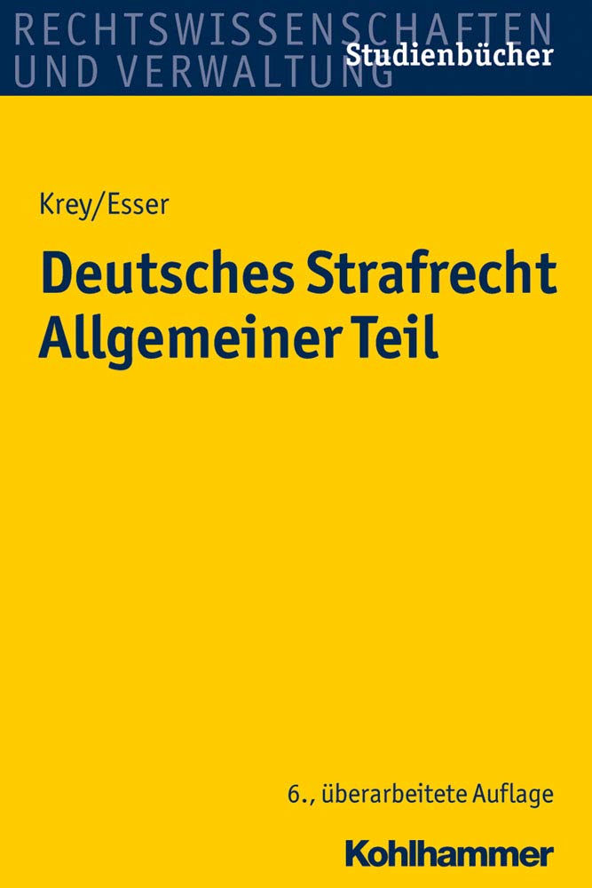 Deutsches Strafrecht Allgemeiner Teil Law Books