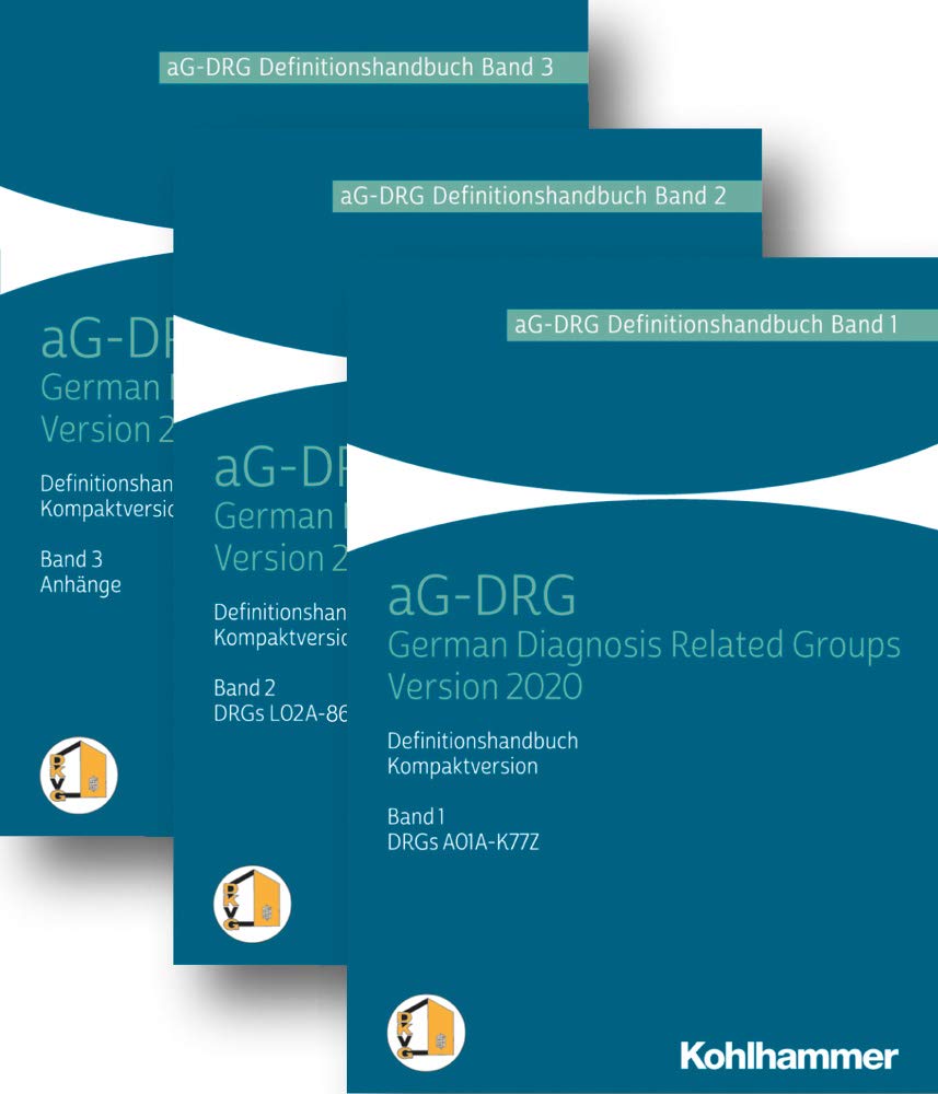 Product Image: aG-DRG Definitionshandbuch Version 2020: Kompaktversion, 3 Bände