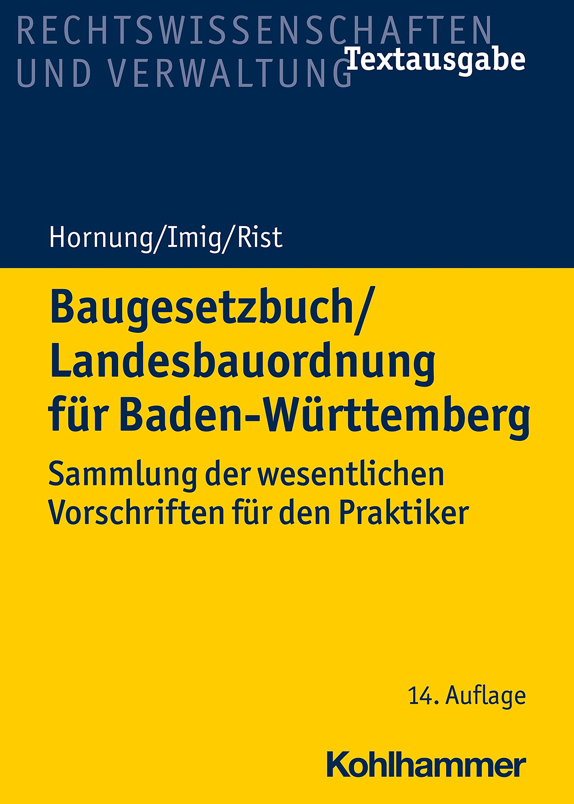 Baugesetzbuch/Landesbauordnung für Baden-Württemberg Law Books