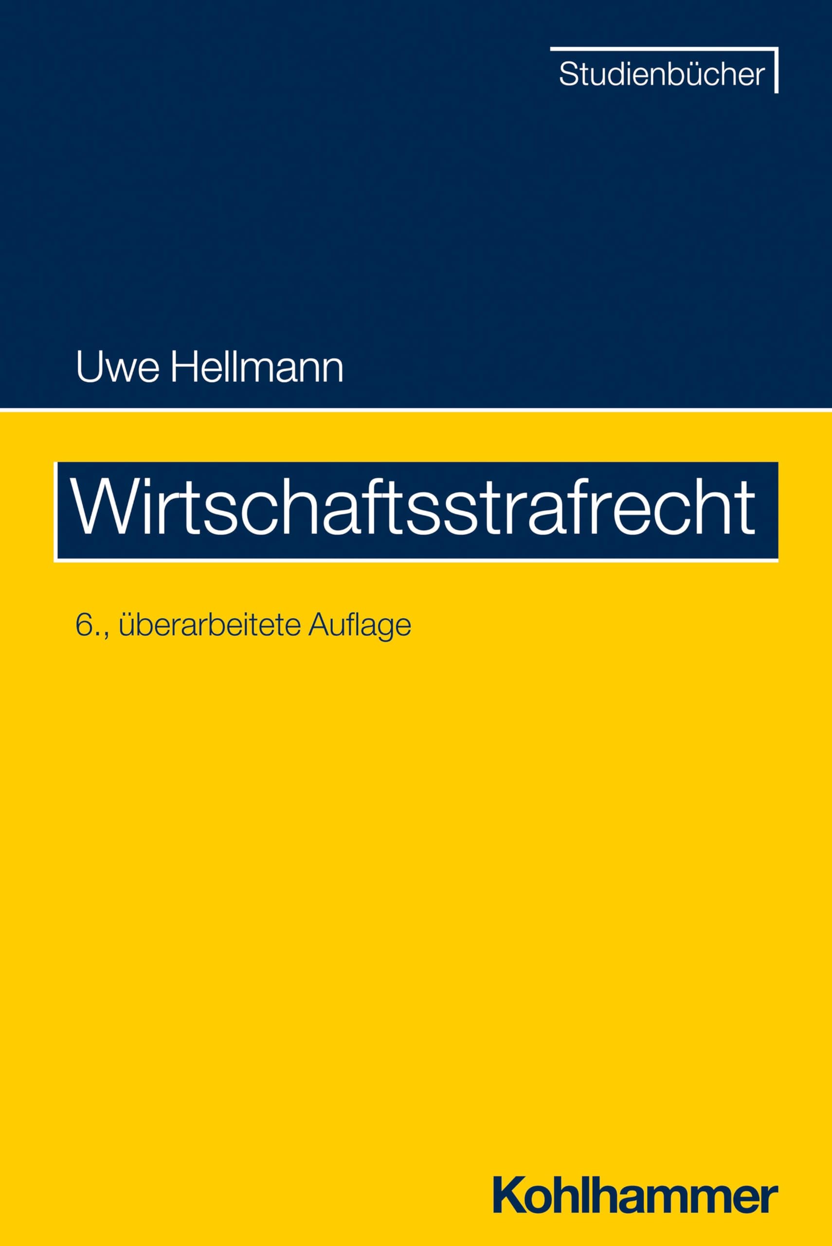 Product Image: Wirtschaftsstrafrecht (Studienbücher Rechtswissenschaft)