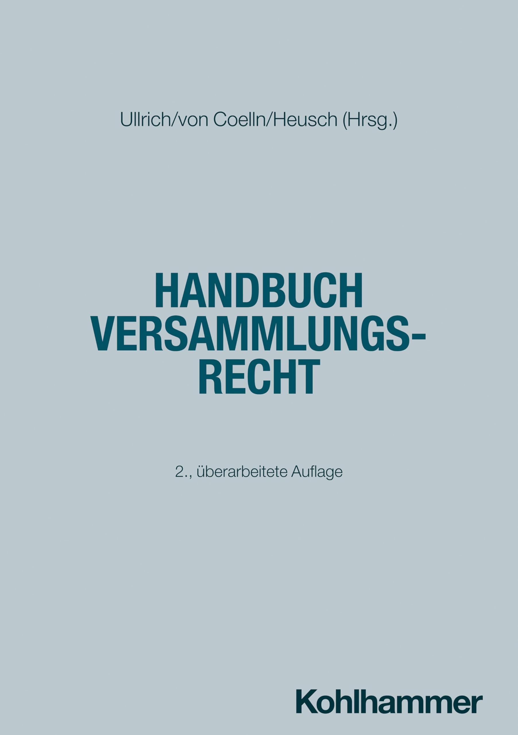Product Image: Handbuch Versammlungsrecht