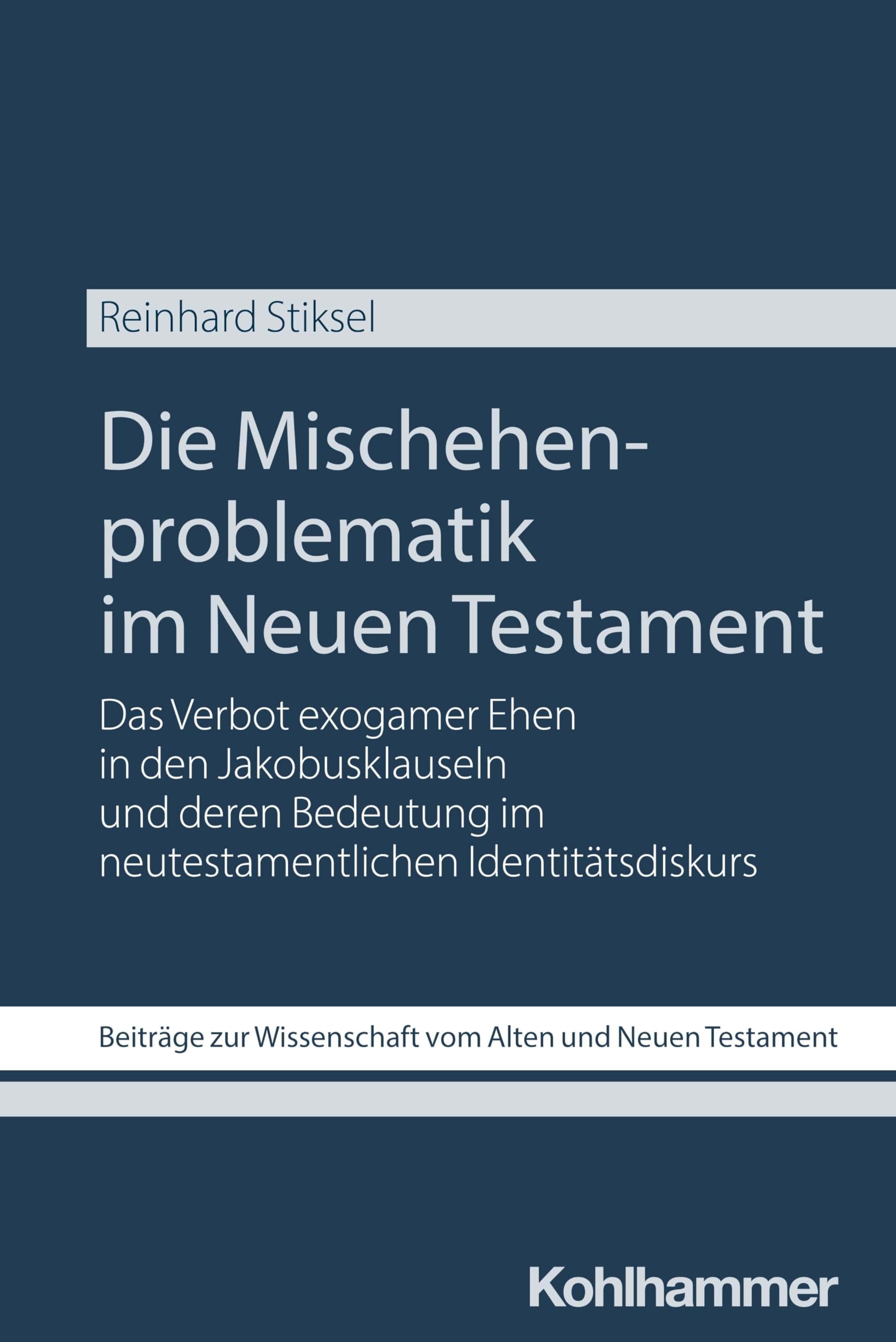Die Mischehenproblematik im Neuen Testament Religion & Esotericism