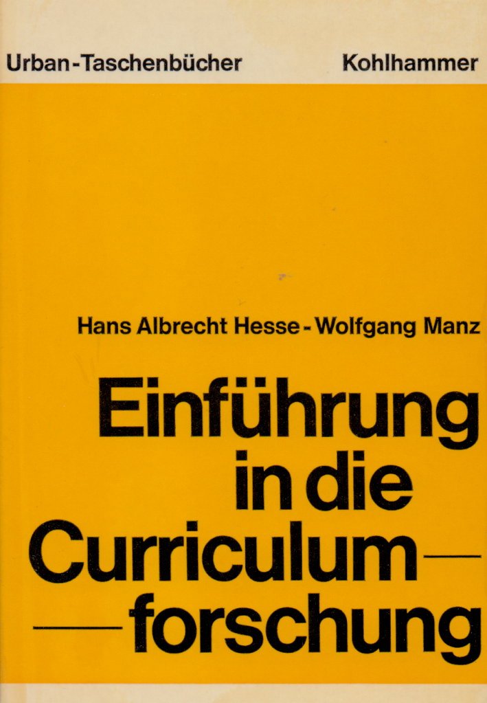 einführung in die curriculumforschung Books