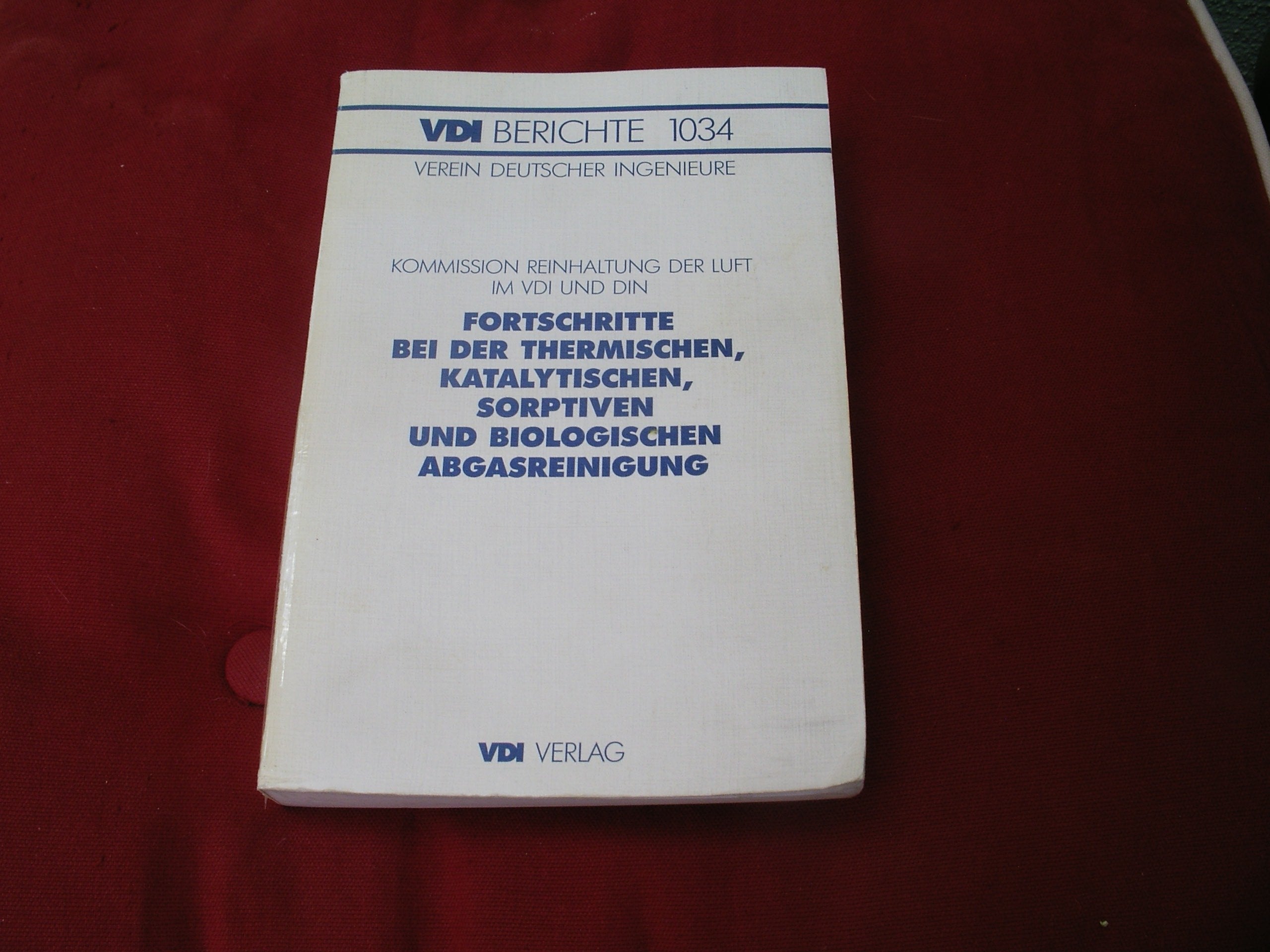 Fortschritte bei der thermischen, katalytischen sorptiven und biologischen Abgasreinigung. Tagung Mannheim, März 1996 Business & Technology