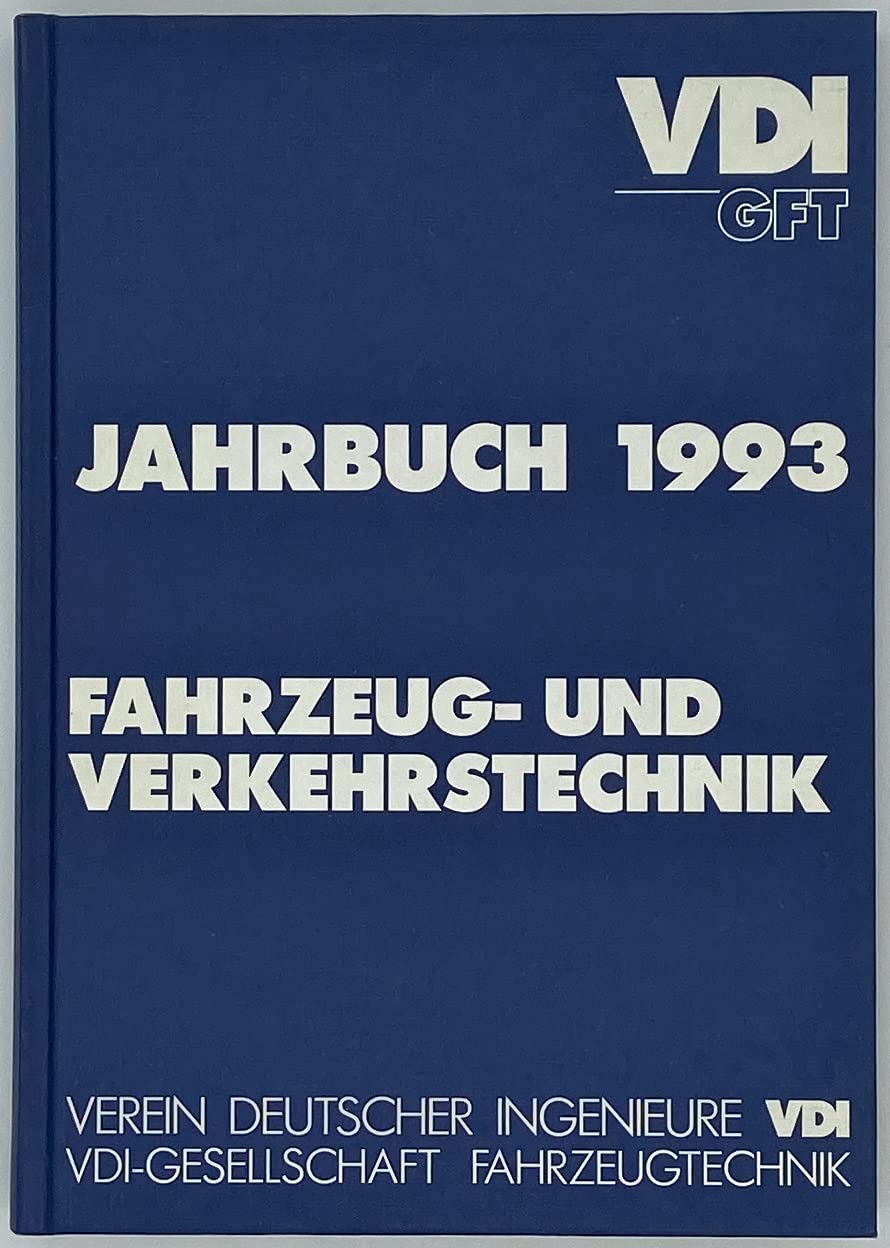 Jahrbuch 1993 - Fahrzeug- und Verkehrstechnik Books
