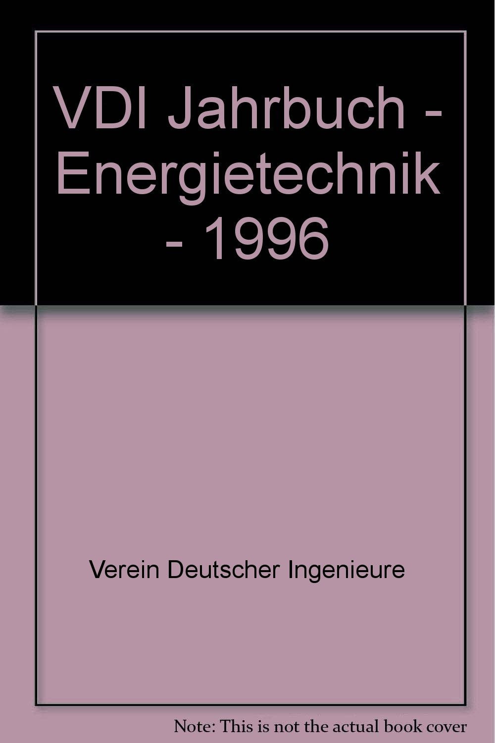 Product Image: VDI Jahrbuch - Energietechnik - 1996