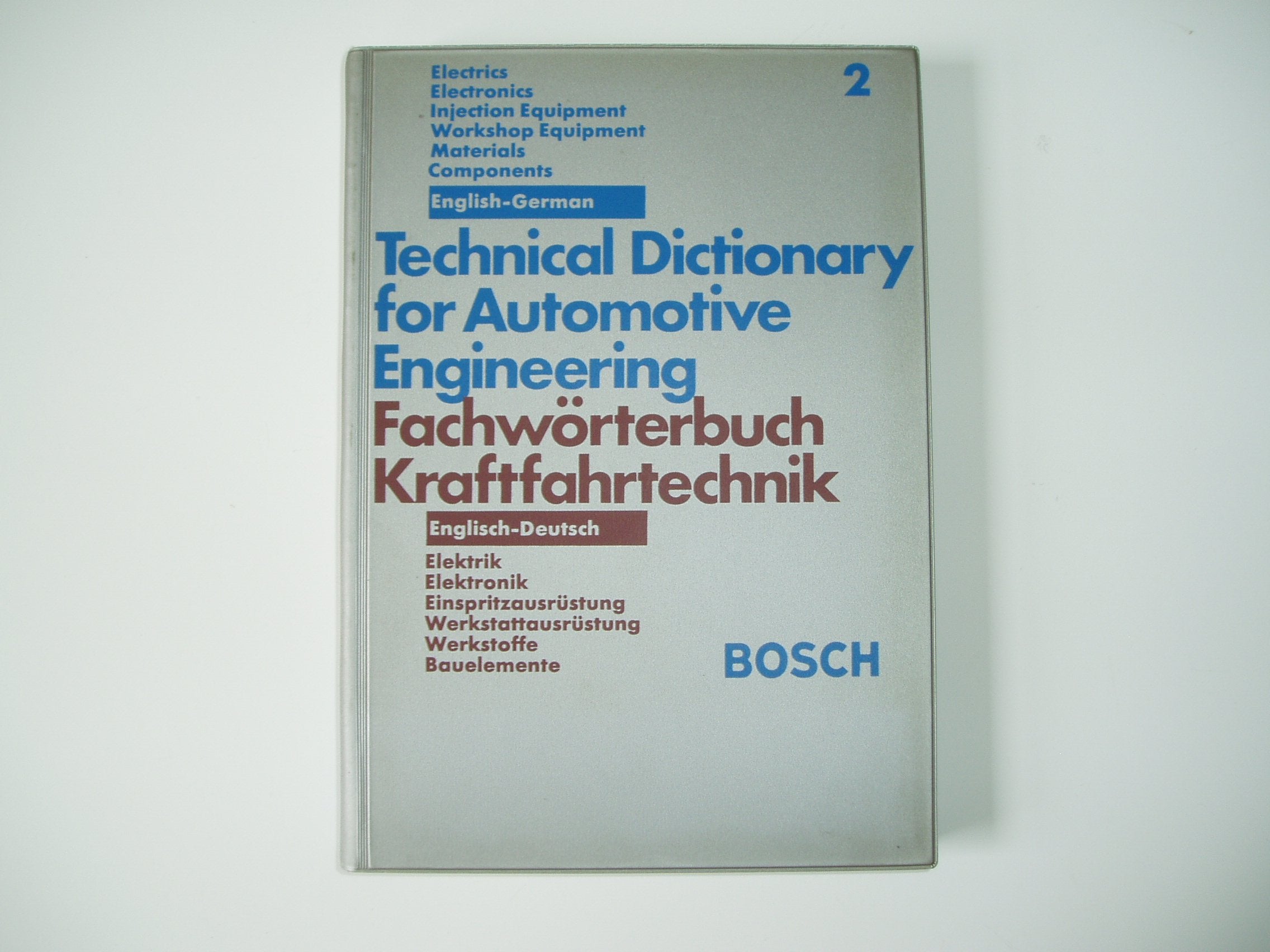 Product Image: Bosch Fachwörterbuch Kraftfahrtechnik II. Englisch - Deutsch