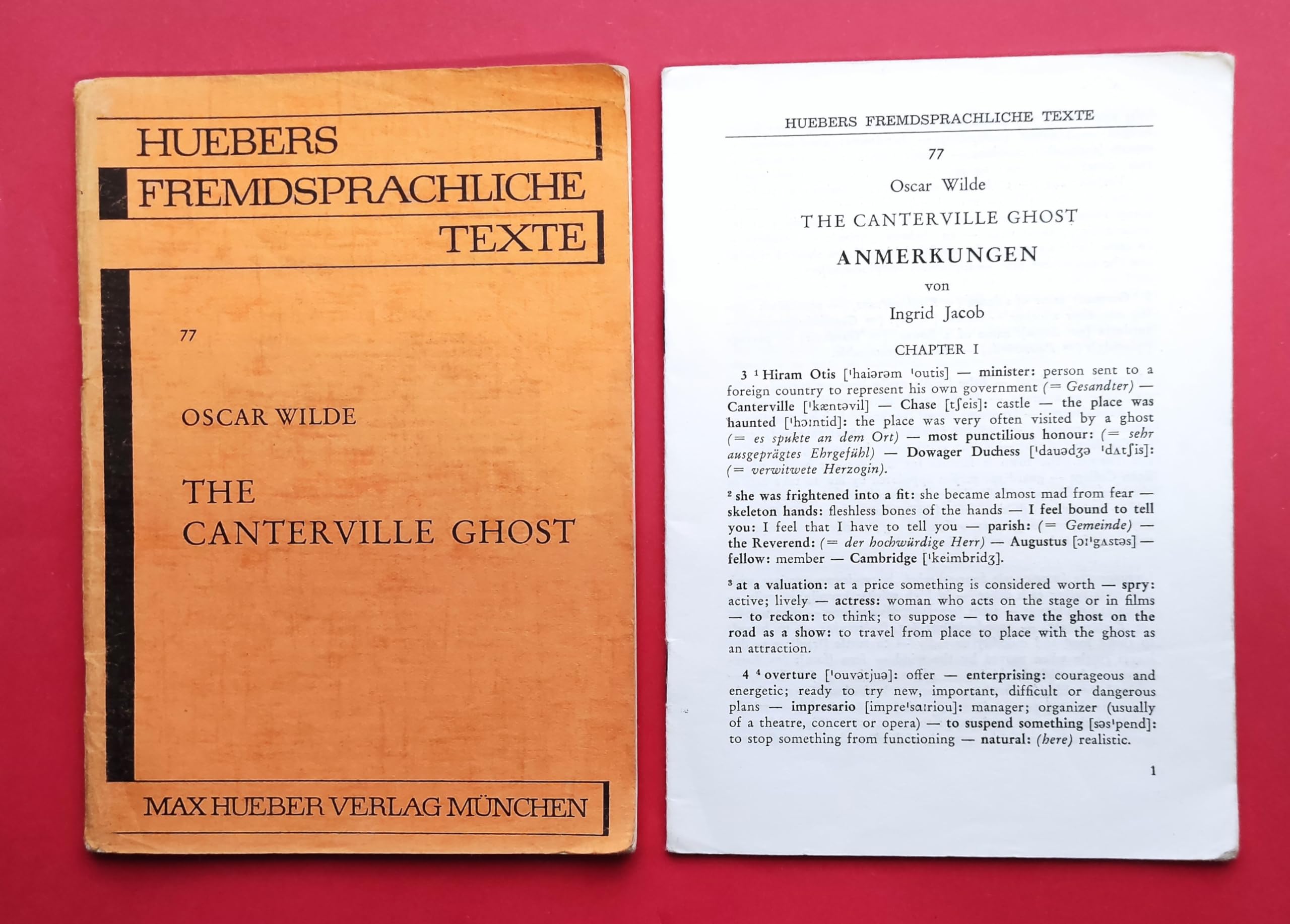 The Canterville Ghost (Hueber Lektüren - Mittelstufe) Study Guides