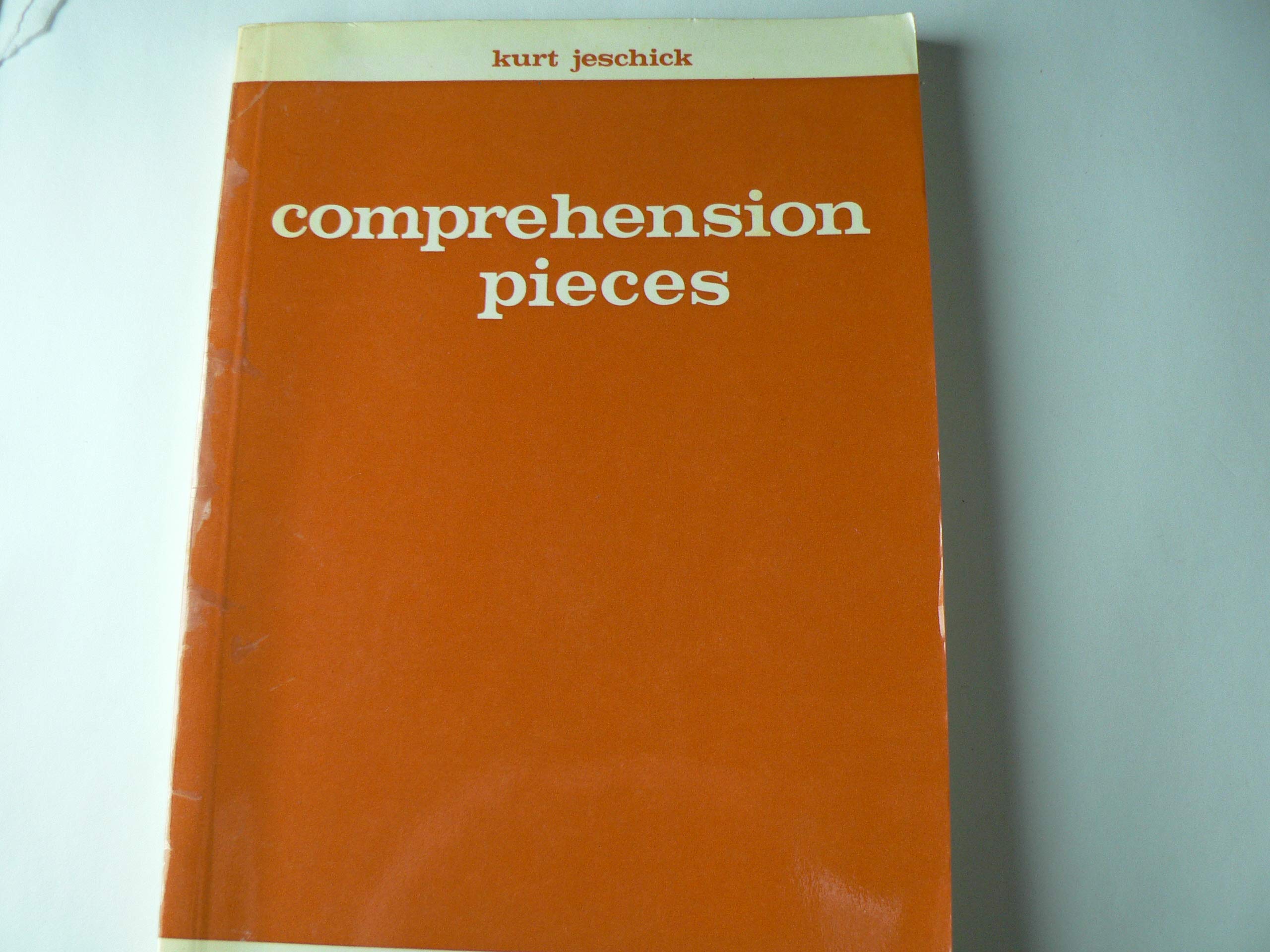 Comprehension Pieces Books