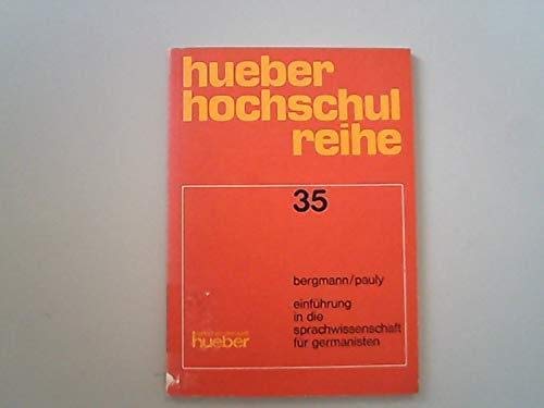 Einführung in die Sprachwissenschaft für Germanisten Social Sciences