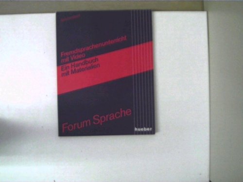 Fremdsprachenunterricht Mit Video . Ein Handbuch Mit Materialien Education & Training