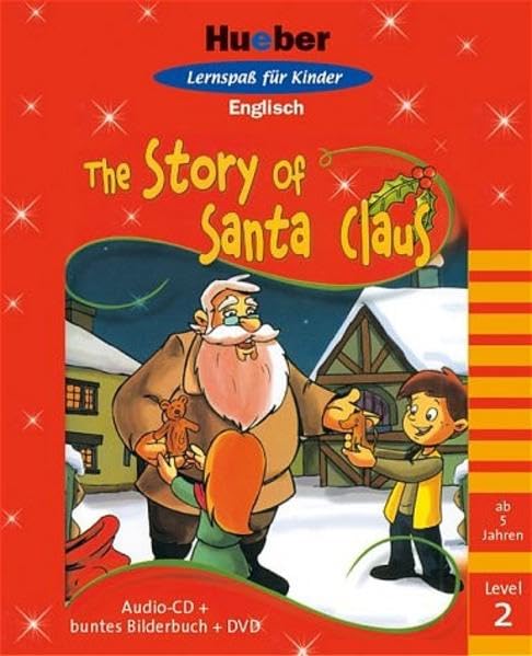 Hueber Lernspass für Kinder Englisch - Stufe 2 / The Story of Santa Claus: Paket Learning & Reference
