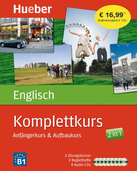 Komplettkurs Englisch: Anfängerkurs & Aufbaukurs / Paket: 2 Übungsbücher + 8 Audio-CDs Learning & Reference