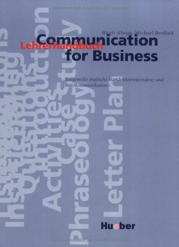 Product Image: Communication for Business, Lehrerhandbuch