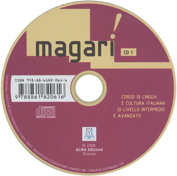 Magari!: Corso di lingua e cultura italiana di livello intermedio e avanzato / 2 Audio-CDs Foreign Languages ​​& Dictionaries