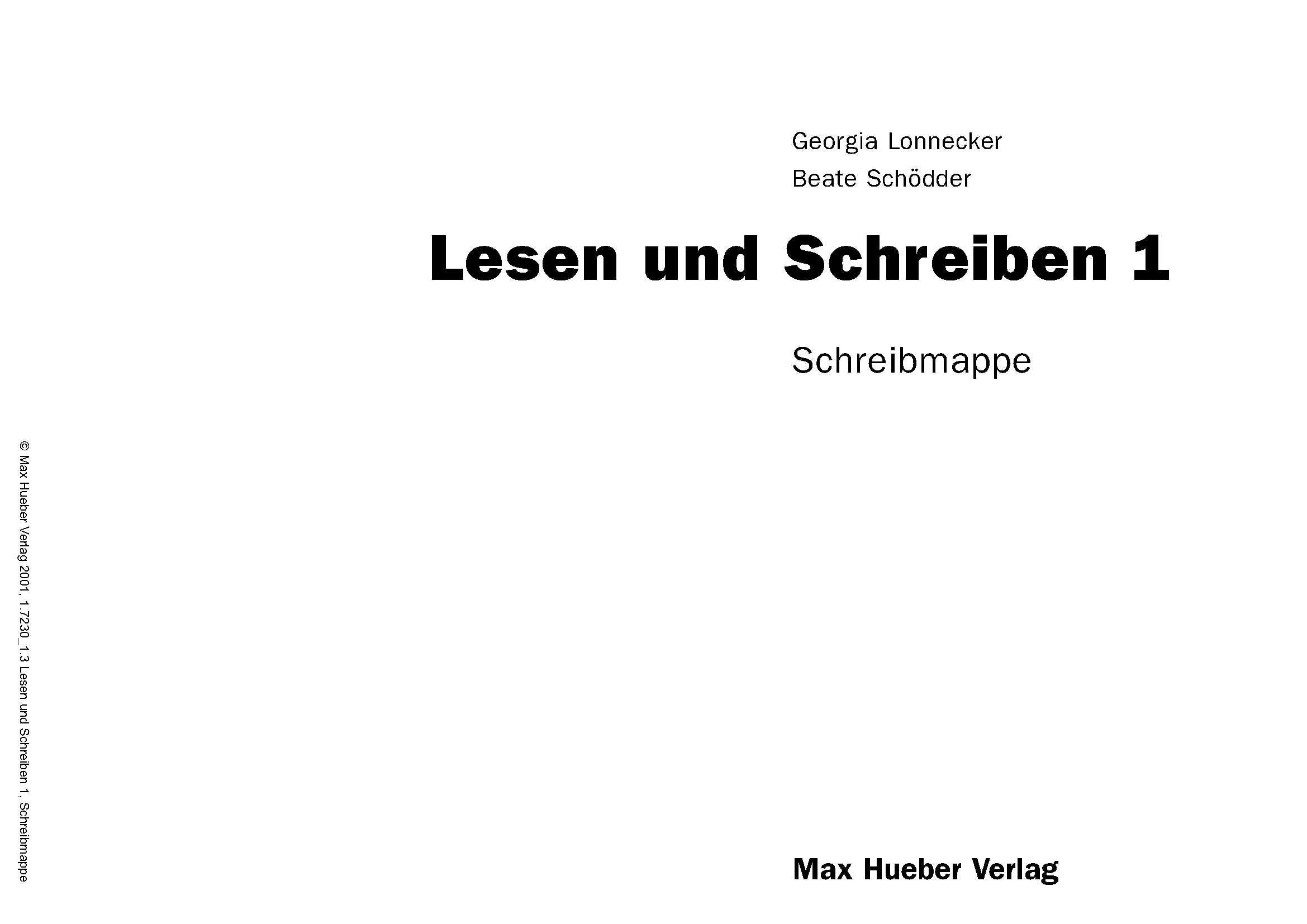 Lesen und Schreiben I, neue Rechtschreibung, Schreibmappe Foreign Languages ​​& Dictionaries