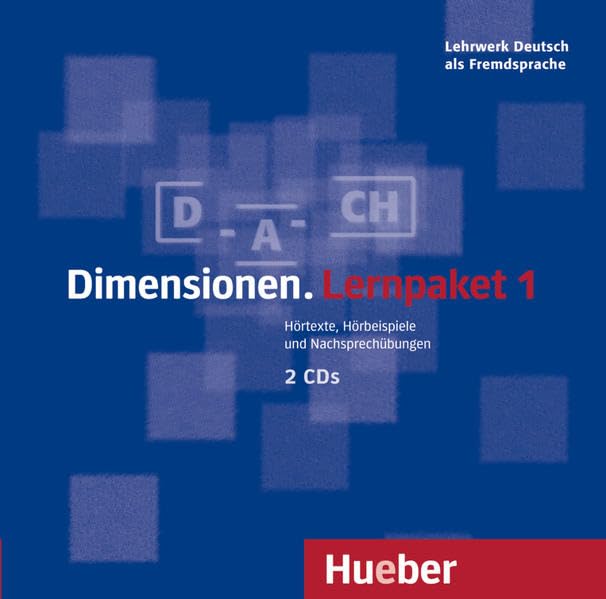 Dimensionen. Lernpaket 1: Lehrwerk Deutsch als Fremdsprache / 2 Audio-CDs: Lehrwerk Deutsch als Fremdsprache. Hörtexte, Hörbeispiele und Nachsprechübungen. Führt zum Niveau A1 Foreign Languages ​​& Dictionaries