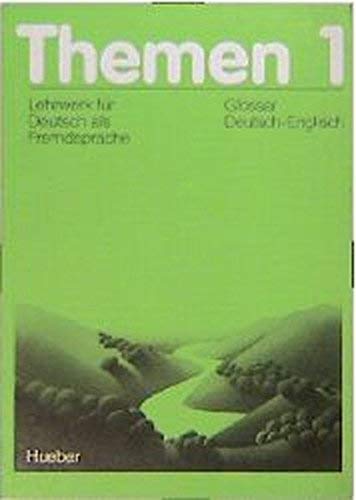 Themen 1 / Lehrwerk für Deutsch als Fremdsprache: Themen, 3 Bde., Glossar Deutsch-Englisch: Bearb. v. Alan G. Jones. Foreign Languages ​​& Dictionaries