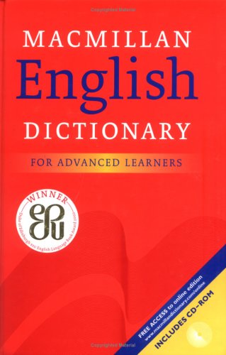 Macmillan English Dictionary. For Advanced Learners: Hardcover with CD-ROM - British English Edition Foreign Languages ​​& Dictionaries