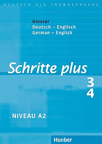 Schritte plus 3+4. Glossar Deutsch-Englisch - Glossary German-English Foreign Languages ​​& Dictionaries