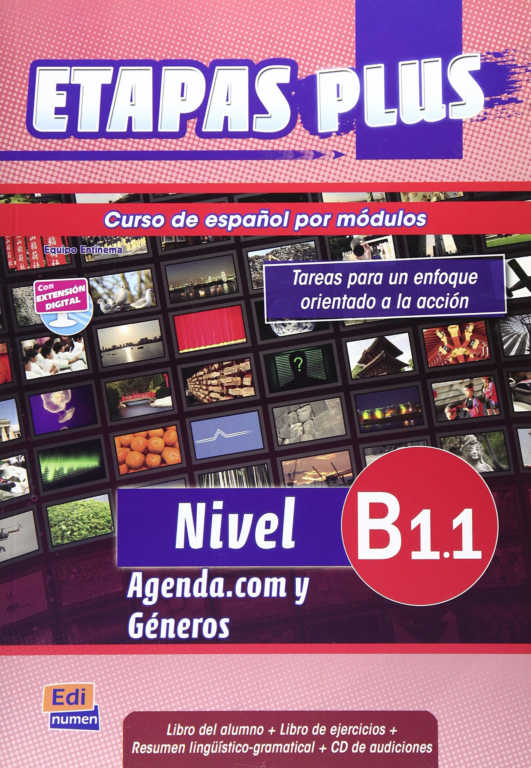 Etapas Plus, B1.1 - Agenda.com y Géneros: Curso de español por módulos / Libro del alumno + Libro de ejercicios + CD de audiciones Learning & Reference