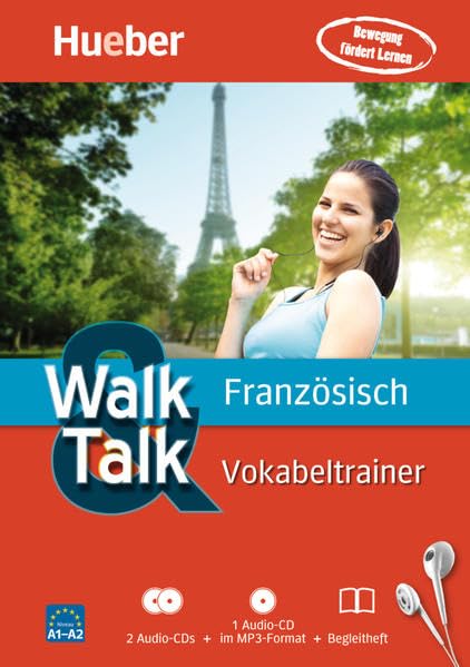 Walk & Talk Französisch Vokabeltrainer: 2 Audio-CDs + 1 MP3-CD + Begleitheft: Bewegung fördert Lernen. Führt zu Niveau A1-A2 Foreign Languages ​​& Dictionaries