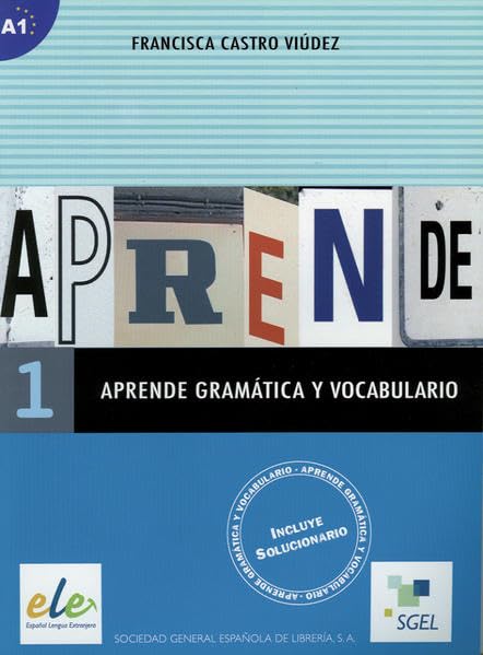 Aprende gramática y vocabulario 1: Buch (mit Lösungen) Study Guides