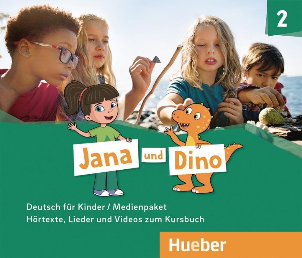 Jana und Dino 2: 2 Audio-CDs und 1 DVD zum Kursbuch.Deutsch für Kinder / Medienpaket Foreign Languages ​​& Dictionaries