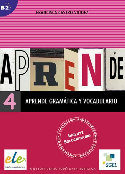 Aprende gramática y vocabulario 4: Buch (mit Lösungen) Study Guides