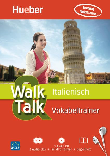 Walk & Talk Italienisch Vokabeltrainer: 2 Audio-CDs + 1 MP3-CD + Begleitheft: Bewegung fördert Lernen. Führt zu Niveau A1-A2 Foreign Languages ​​& Dictionaries