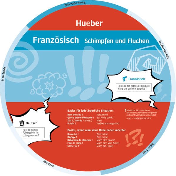 Französisch – Schimpfen und Fluchen: Wheel – Französisch – Schimpfen und Fluchen Foreign Languages ​​& Dictionaries