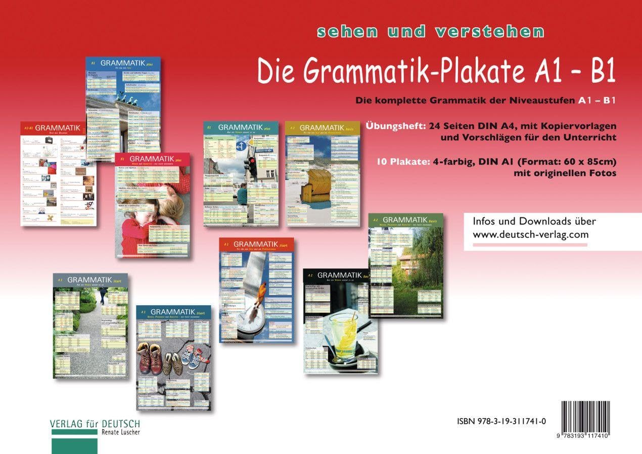 Die Grammatik-Plakate: Die Grammatik-Plakate A1 - B1 - Posters (10) mit Ubung book