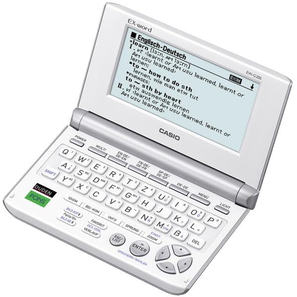 CASIO EX-word EW-G200: Schüler und Studenten – für Englisch, Französisch, Spanisch und Deutsch / elektronische Wörterbücher Foreign Languages ​​& Dictionaries