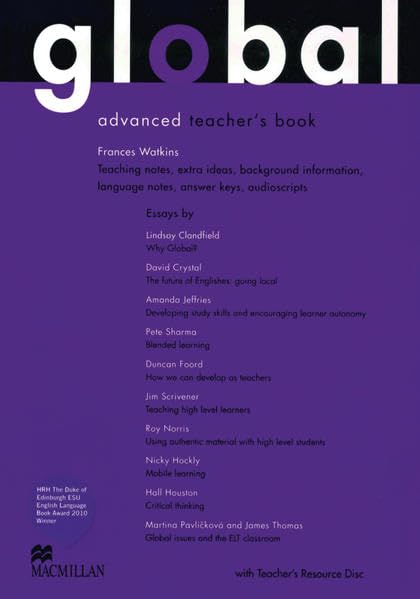 Global. Advanced. Teacher's Book with Resource Audio-CD Learning & Reference