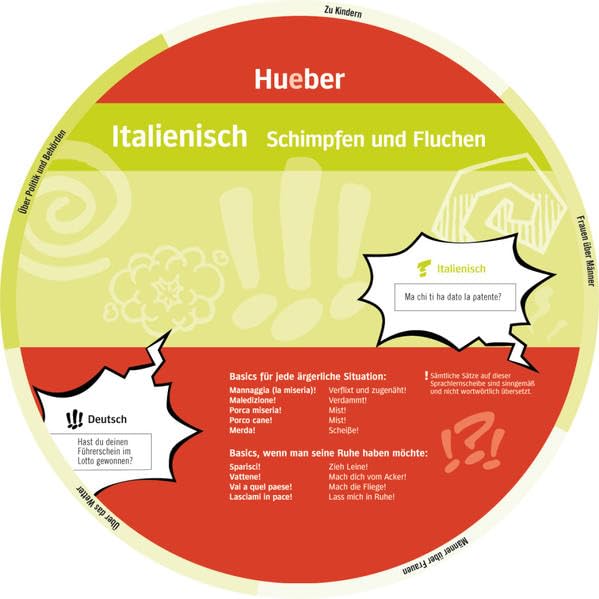 Italienisch – Schimpfen und Fluchen: Wheel – Italienisch – Schimpfen und Fluchen Foreign Languages ​​& Dictionaries