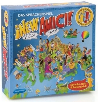 Das Sprachenspiel ¡NEW AMICI!™: Deutsch-Spanisch / Sprachenspiel – 525 Karten, 1 Spielbrett, 4 Spielsteine, 1 Würfel, Spielregeln & Mini Atlas: ... Sprachen, Quiz & Rollenspiel! (Miscelaneous) Leisure & Fun