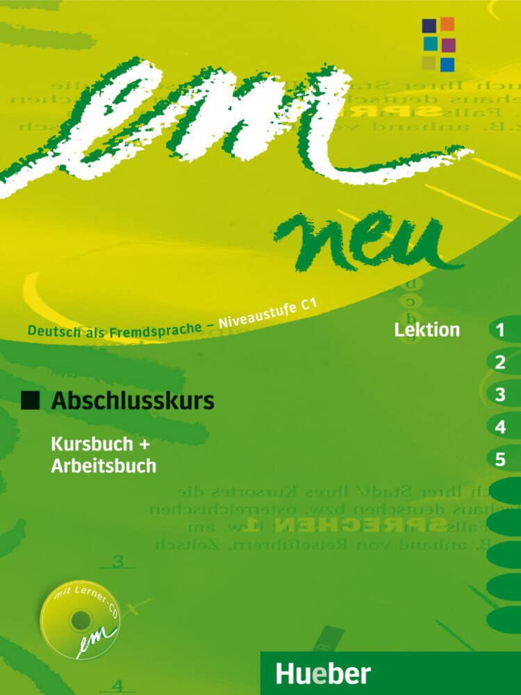 em neu 2008 Abschlusskurs Kursbuch, Arbeitsbuch , Lektion 1 - 5 mit Arbeitsbuch-Audio-CD Foreign Languages ​​& Dictionaries