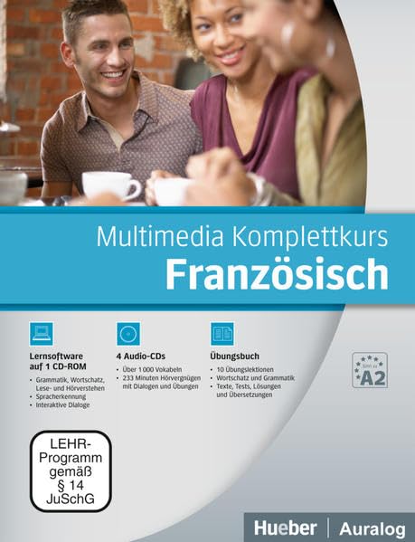 Multimedia Komplettkurs Französisch: Buch mit 4 Audio-CDs und 1 CD-ROM Foreign Languages ​​& Dictionaries