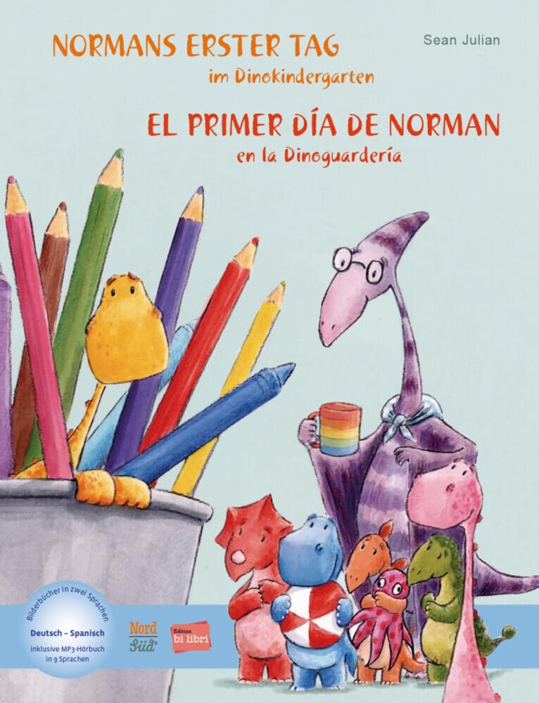 Normans erster Tag im Dinokindergarten (Deutsch-Spanisch) Foreign Languages ​​& Dictionaries